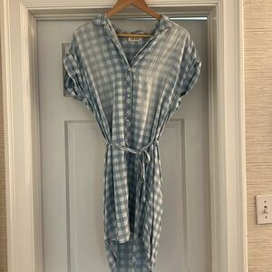 Bella Dahl chambray tie waist dress